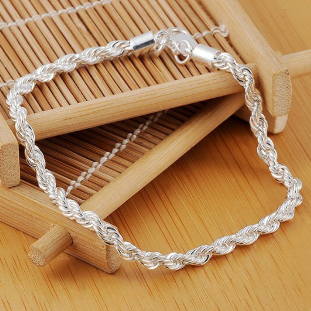 צמיד בורג כסוף לאישה