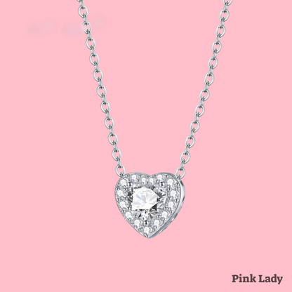 שרשרת לב מלא כסוף